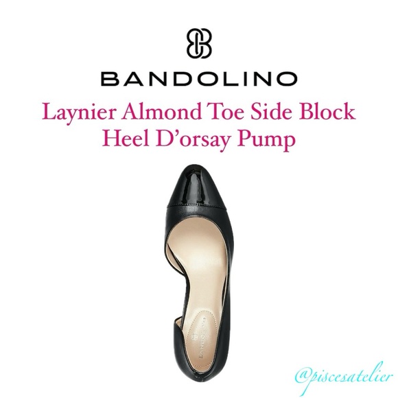 Bandolino Laynier Almond Toe Side Block Heel D’orsay Pump in Black-Multi - Picture 9 of 14